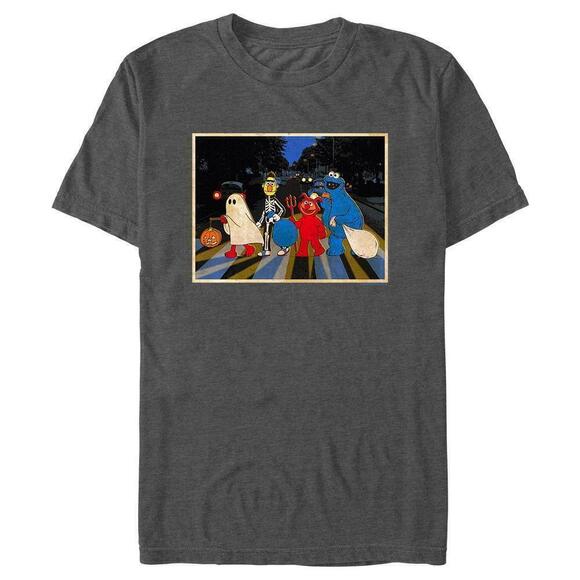 Joanne W Other - Sesame Street Halloween Abbey Road Parody Graphic T-Shirt